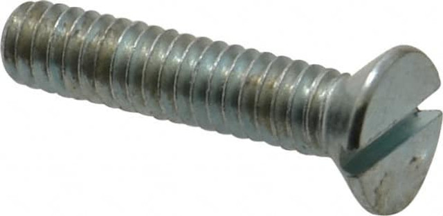 Value Collection 580637PR Machine Screw: 1/4-20 x 1-1/4", Flat Head, Slotted