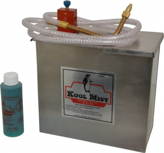 Kool Mist 100 N-90 DEG Tank Mist Coolant System: 4.9 gal Stainless Steel Tank, 1 Outlet