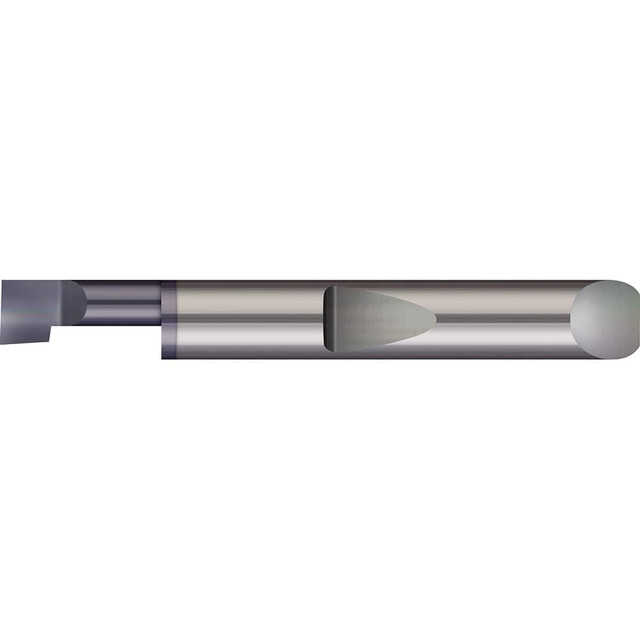 Micro 100 QBB-060400X Boring Bar: 0.06" Min Bore, 0.4" Max Depth, Right Hand Cut, Solid Carbide