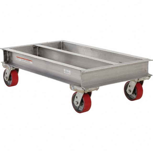 Vestil ACP-2136-20 Flush Open Frame Dolly: Aluminum Top