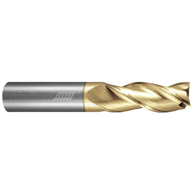 Helical Solutions 81368 Square End Mill: 1/4" Dia, 1-1/2" LOC, 3 Flutes, Solid Carbide
