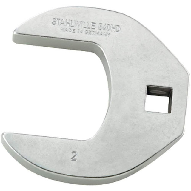 Stahlwille 02501032 Open End Crowfoot Wrench: 1/2", 3/8" Drive