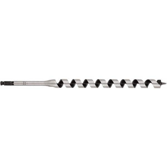 Irwin 3043013 1", 7/16" Diam Hex Shank, 17" Overall Length with 15" Twist, Ship Auger Bit