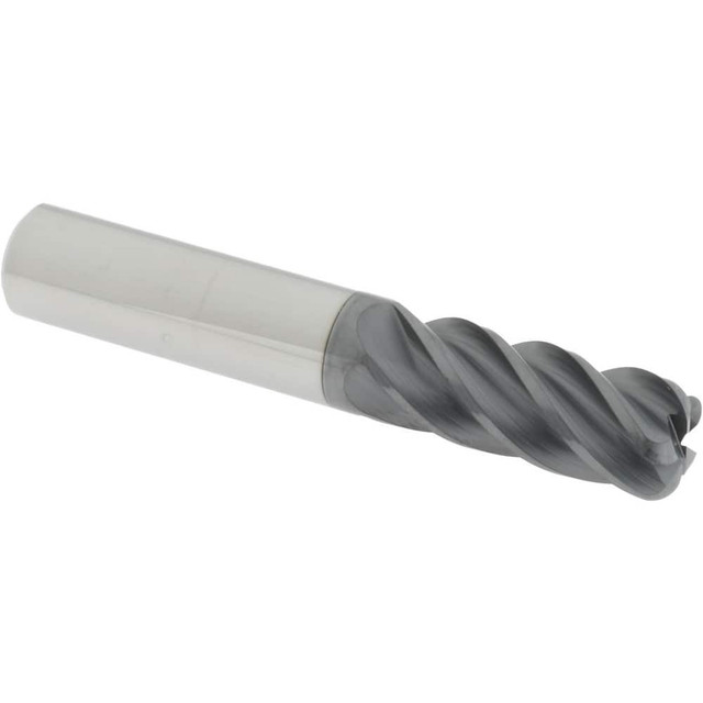 Accupro 6503077 Corner Radius End Mill: 1/2" Dia, 1-1/4" LOC, 0.1200" Radius, 5 Flute, Solid Carbide