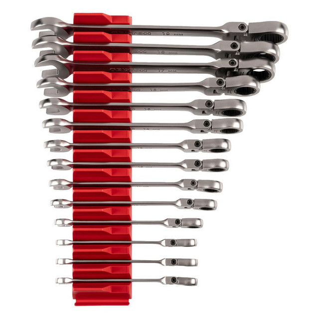 Tekton WRC95302 Wrench Sets; System Of Measurement: Metric ; Size Range: 6 mm - 19 mm ; Container Type: Plastic Holder ; Wrench Size: 6 mm - 19 mm ; Material: Steel ; Non-sparking: No