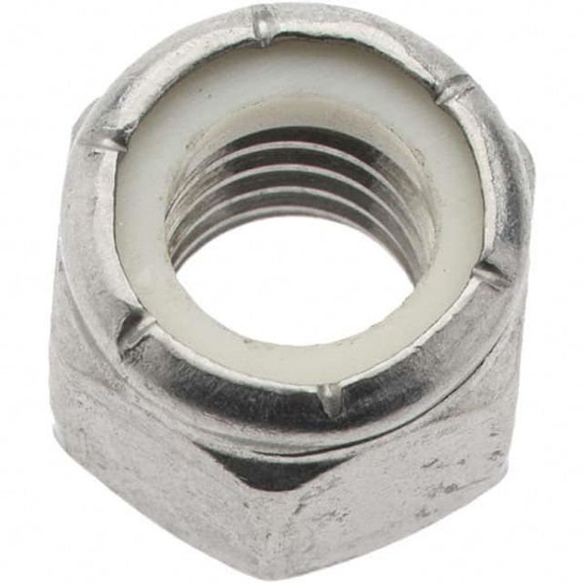 Value Collection MP93626 Hex Lock Nut: Insert, Nylon Insert, 3/8-16, Grade 18-8 Stainless Steel