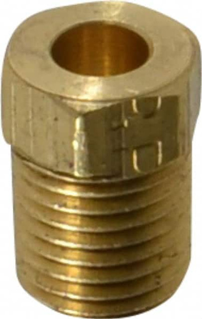 Parker 41IF-3 Brass Flared Tube Inverted Nut: 3/16" Tube OD, 3/8-24 Thread