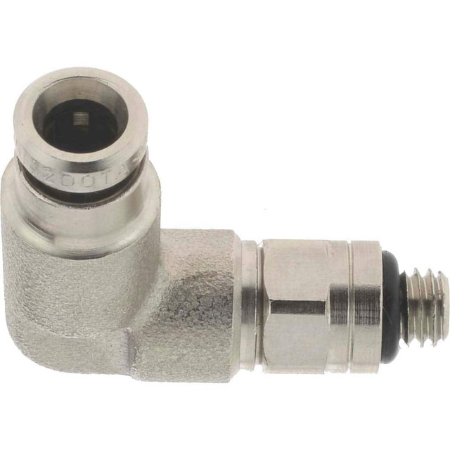 Norgren 124470210 Push-To-Connect Tube to Male & Tube to Male UNF Tube Fitting: Pneufit Swivel Male Elbow, #10-32 Thread, 5/32" OD