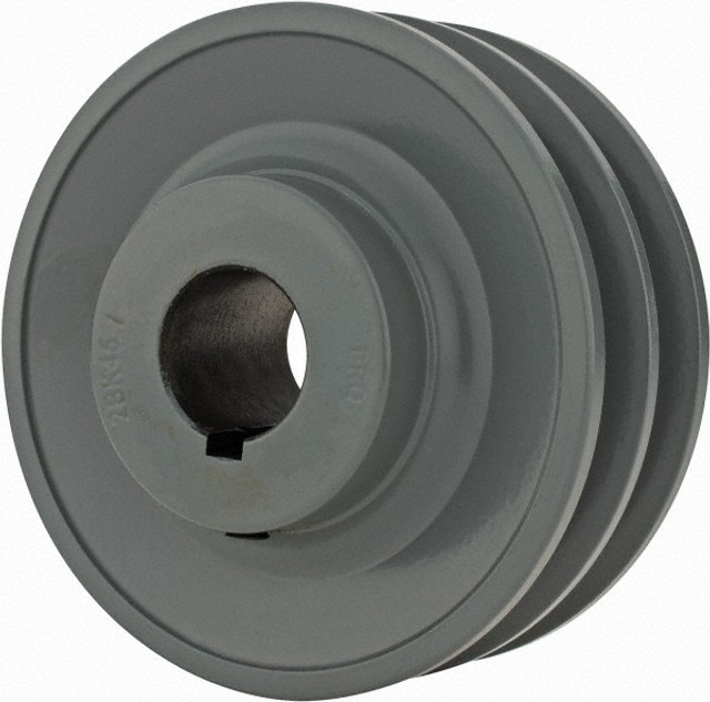 Value Collection 2BK45-1 1" Bore Diam, 4-1/4" OD, Finished Bore Two Groove Sheave