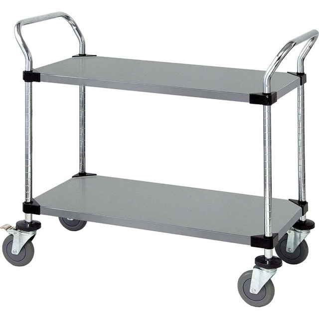 Quantum Storage WRSC-2448-2SS Utility Cart: Stainless Steel, Silver