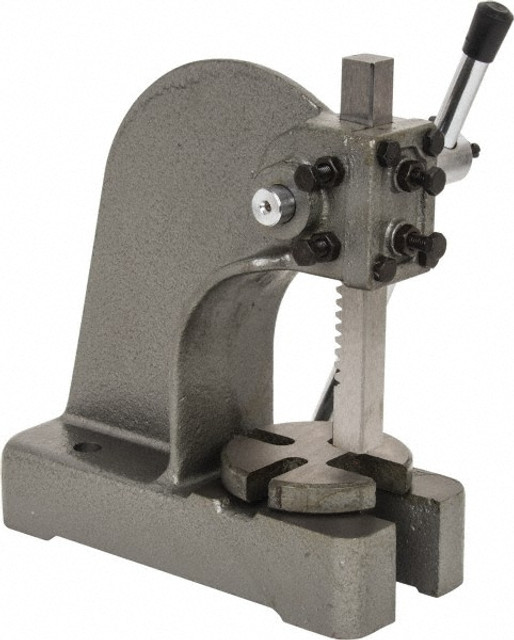 Value Collection 805-10050 Pneumatic Arbor Press: 3/4" Ram, 3-1/4" Throat Depth, 1/2 Ton Pressure, 7-1/2" Stroke, 4-1/2" Max Work Height