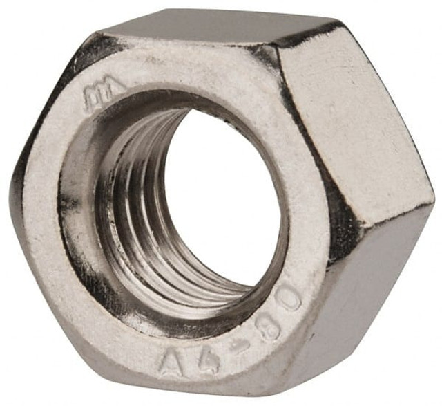 Value Collection HHNXX01200-050B Hex Nut: M12 x 1.75, Grade 316 & Austenitic Grade A4 Stainless Steel, Uncoated