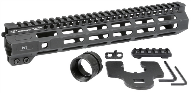 Midwest Industries MI-CRM11.5 Combat Rail One Piece Free Float Handguard, M-LOK