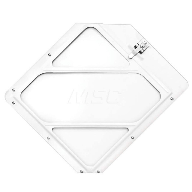 Labelmaster 80SMWCC97 DOT Placards & Holders; Material: Aluminum ; Frame Finish: White ; Number Of Mounting Holes: 8.000