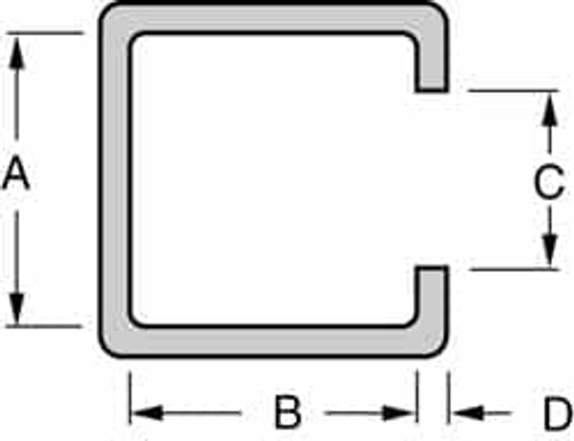 Made in USA 550436 1/8 Inch Thick, PTFE, C Rail Cover Wear Strip