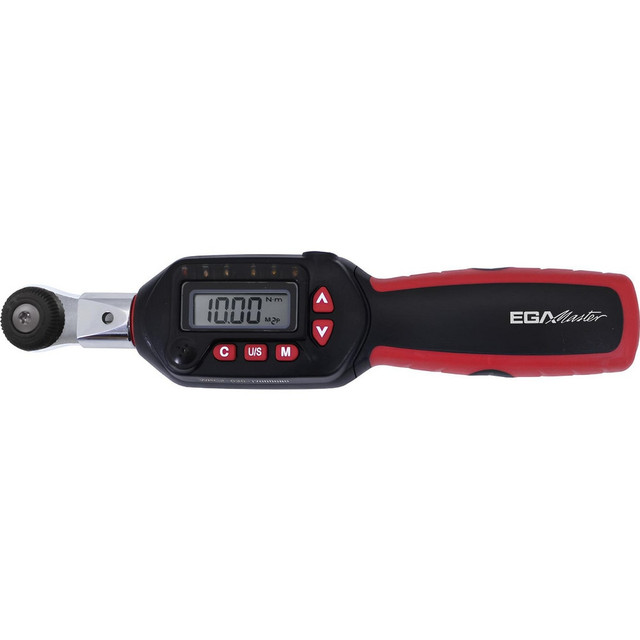 EGA Master 57541 Torque Wrenches; Type: Digital Mini Torque  Wrench ; Wrench Type: Digital Torque ; Drive Size: 1/4in (Inch); Drive Size: 1/4 ; Drive Type: Square ; Minimum Torque (Ft/Lb): 1.00 (Pounds)