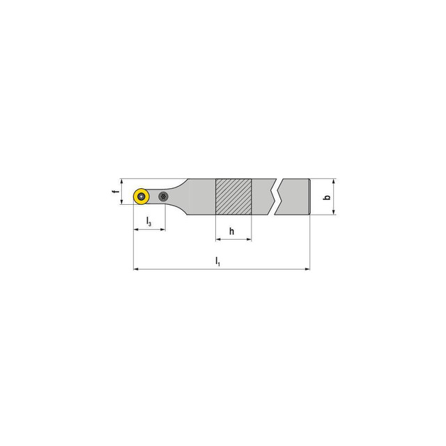 Ceratizit 7054523200 Indexable Turning Toolholders; Toolholder Style: PRDCN ; Lead Angle: 0.000 ; Insert Holding Method: Lever ; Shank Width (mm): 32.00 ; Shank Height (mm): 32.00 ; Overall Length (mm): 170.0000