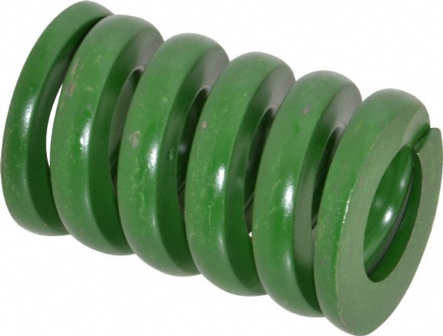 Associated Spring Raymond 106-812 Die Spring: 2" Hole Dia, 1" Rod Dia, 3" Free Length, Green