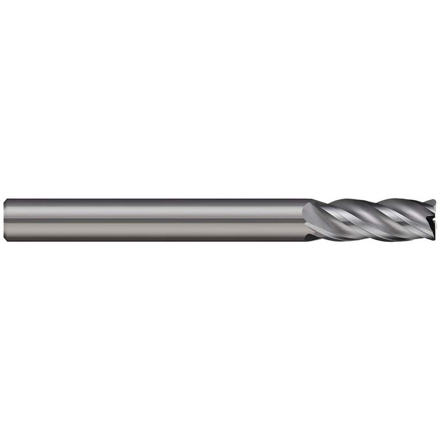 Micro 100 VHM-5125-4 Corner Radius End Mill: 1/2" Dia, 1-1/4" LOC, 0.03" Radius, 4 Flutes, Solid Carbide