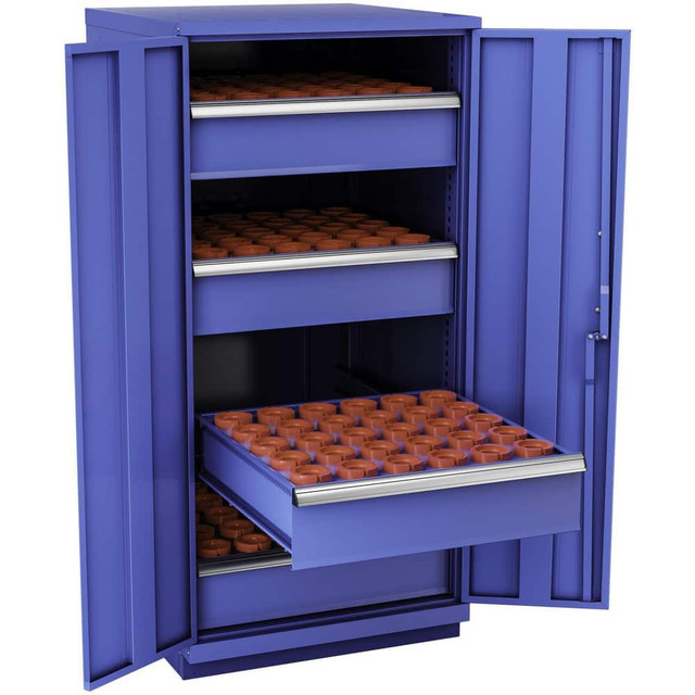 Champion Tool Storage S270050-BB CNC Storage Cabinets; Cabinet Type: Modular ; Taper Size: 50 ; Number Of Doors: 2.000 ; Number Of Drawers: 4.000 ; Color: Bright Blue ; Material: Steel