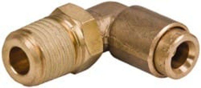 Norgren 95411410M Push-To-Connect Tube to Male & Tube to Male NPT Tube Fitting: 1/4" Thread, 1/4" OD