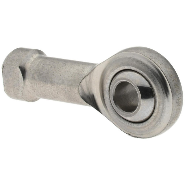 MSC CF 4TX Ball Joint Linkage Spherical Rod End: 1/4-28" Shank Thread, 1/4" Rod ID, 3/4" Rod OD, 0.468" Shank Dia, 0.687" Shank Length, 1,380 lb Static Load Capacity