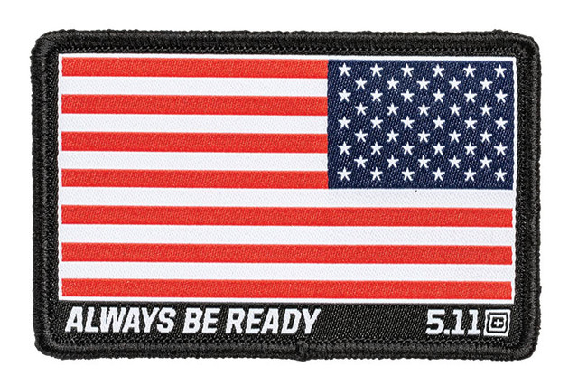 5.11 Tactical 81293-460-1 SZ Reverse USA Flag Woven Patch