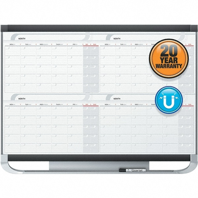 Quartet QRT4MCP43P2 36" High x 48" Wide Magnetic Dry Erase Calendar