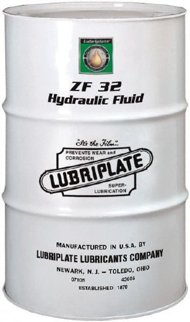 Lubriplate L0948-062 Hydraulic Machine Oil: SAE 10, ISO 32, 55 gal, Drum