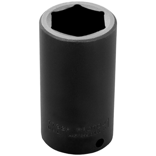 Proto J7732H Impact Socket: 3/8" Drive, 1" Socket, Hex Drive