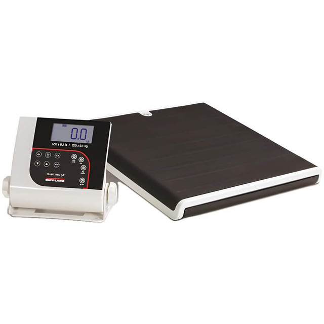 Rice Lake Weighing Systems 193355 Personal & Medical Digital & Beam Scales; Scale Type: Athletic Scale ; Display Type: 5-Digit LCD ; Capacity (Lb.): 550 ; Capacity (Kg): 250 ; Graduation: .2 ; Overall Height (Inch): 3