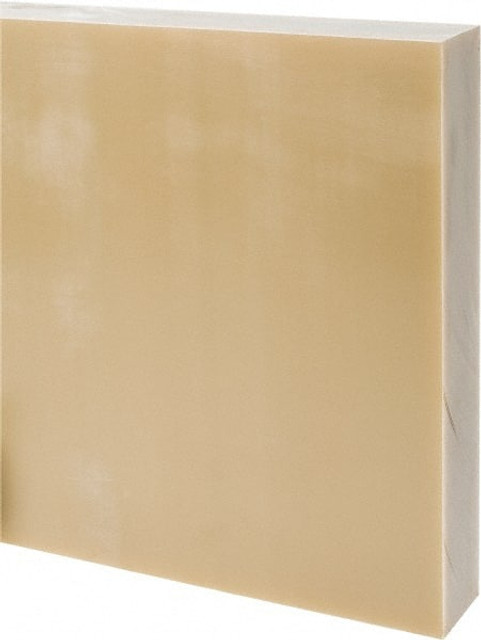 MSC GEEX2.0001212N Plastic Sheet: Epoxyglass Laminate (G10/F4), 2" Thick, 12" Long, Mustard Yellow