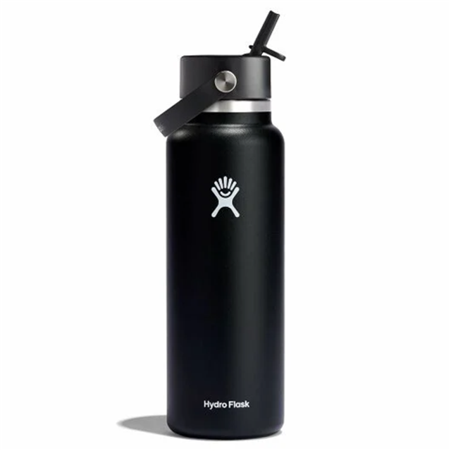 Hydro Flask W40BFS001 40 oz Wide Mouth with Flex Straw Cap Hydro Flask W40BFS001 40 oz Wide Mouth with Flex Straw Cap