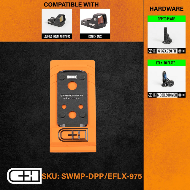  SWMP-DPP/EFLX-975 Optics Adapter Plate - S&W M2.0 CORE