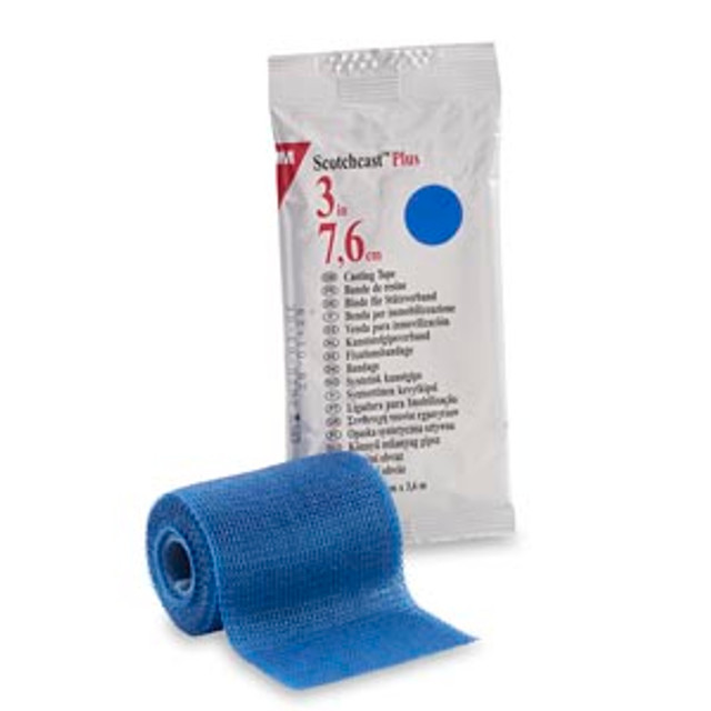 Solventum Corporation  82003B Plus Casting Tape, 3" x 4 yds, Blue, 10/cs (Continental US+HI Only)