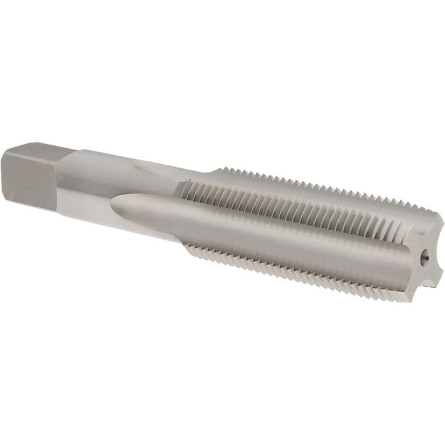 Hertel K014643AS Straight Flute Tap: 7/8-14 UNF, 4 Flutes, Plug, High Speed Steel, Bright/Uncoated