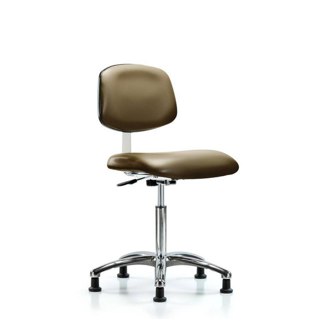 Blue Ridge Ergonomics MSC40354 Task Chair: Vinyl, Taupe