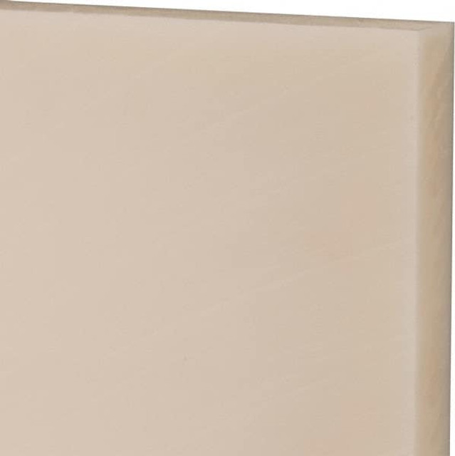 Made in USA 5507372 Plastic Sheet: Cast Nylon, 1" Thick, 24" Long, Natural Color