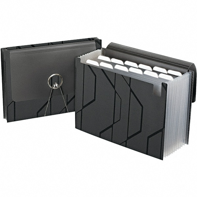 Pendaflex PFX02327 Expandable File Folder with Elastic Cord Closure: Letter, Black