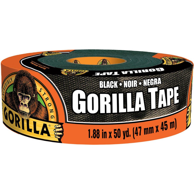 Gorilla Glue 108084 Duct & Foil Tape; Thickness (mil): 16.7500 ; Color: Black ; Tape Material: Polyethylene Cloth ; Tensile Strength (Lb./Inch): 50.00 ; Minimum Operating Temperature F: 32.000 ; Length Ft.: 150.000