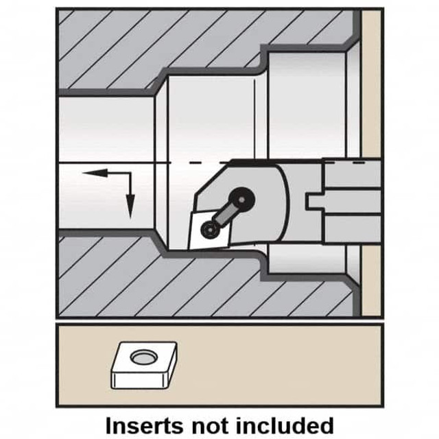 Kennametal 1096367 3.03" Min Bore, Right Hand A-MCLN Indexable Boring Bar