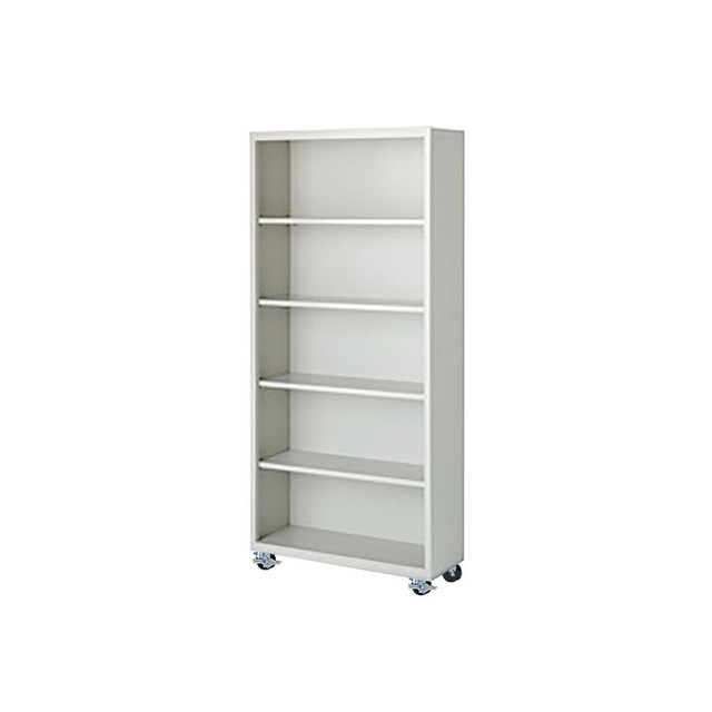 Steel Cabinets USA MBCA-367518-DB Bookcases; Overall Height: 75 ; Overall Width: 36 ; Overall Depth: 18 ; Material: Steel ; Color: Denim Blue ; Shelf Weight Capacity: 160