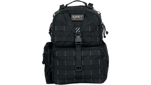 GPS GPS-T1612BPB Tactical Range Backpack - Holds 3 Handguns