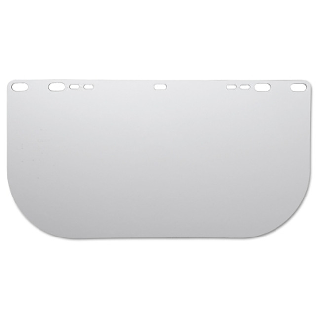 SureWerx® Jackson® Safety F20 Polycarbonate Faceshield, 8154, Uncoated, Clear, E Shape, Unbound, 15.5 in L x 8 in H, 0.040 in Thick SureWerx® Jackson® Safety F20 Polycarbonate Faceshield, 8154, Uncoated, Clear, E Shape, Unbound, 15.5 in L x 8 in H, 0.040 in Thick