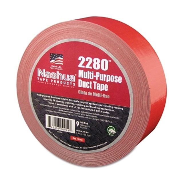 Berry Global Nashua® 2280 General Purpose Duct Tapes, Red, 55m x 48mm x 9 mil