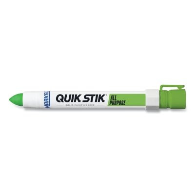 LA-CO Industries Inc Markal® Quik Stik® All Purpose Solid Paint Marker, 11/16 in Tip, 6 in L, Fluorescent Green