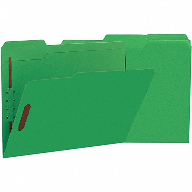 UNIVERSAL UNV13522 File Folders with Top Tab: Letter, Green, 50/Pack