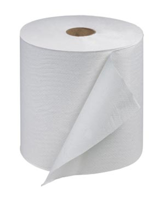 Essity Professional Hygiene North America, LLC  RB10002 Hand Towel Roll, Universal, White, 1-Ply, Embossed, H21, 1000ft, 7.9" x 7.8" x 1.9", 6 rl/cs (60 cs/plt)