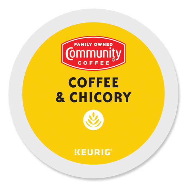 KEURIG DR PEPPER Community Coffee® 6414CC Coffee and Chicory K-Cups, 24/Box