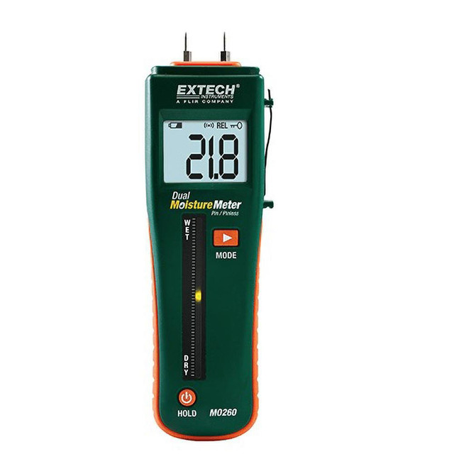 Extech MO260 32 to 122°F Operating Temp, Pin/Pinless Moisture Meter